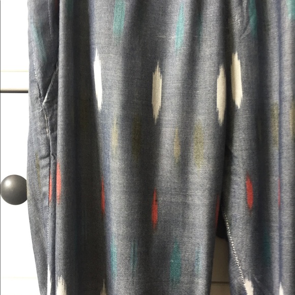 **SOLD** Faherty Loose Indigo Multicolored Pants - Picture 4 of 8